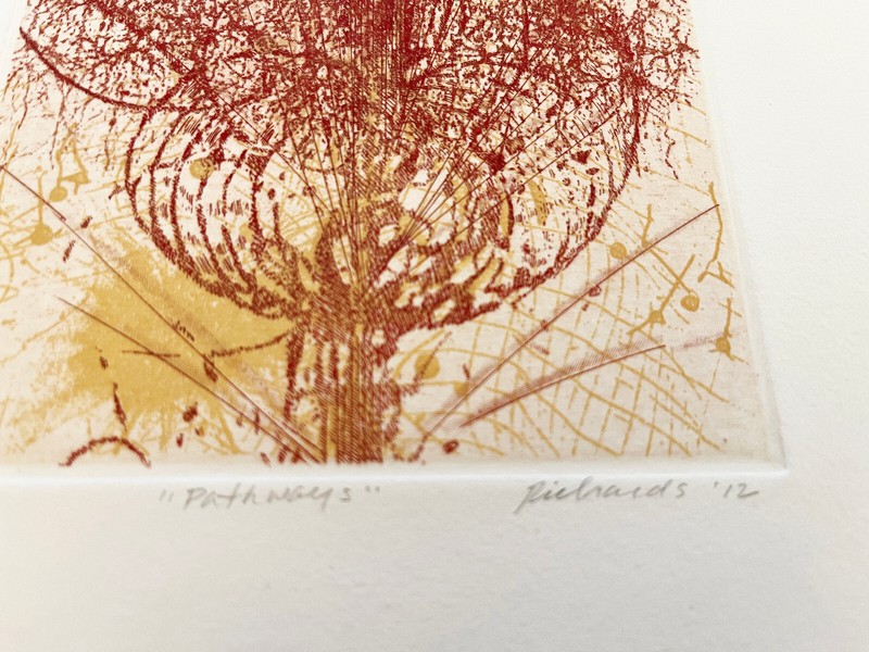 Original etching, aquatint, color, by Rosalyn Richards gallery