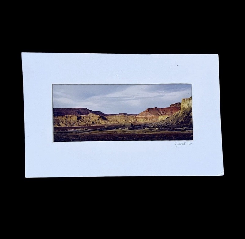 Vtg Photography Wall Fine Art Print Southwest Artwork Signed Matted 9” x 14”