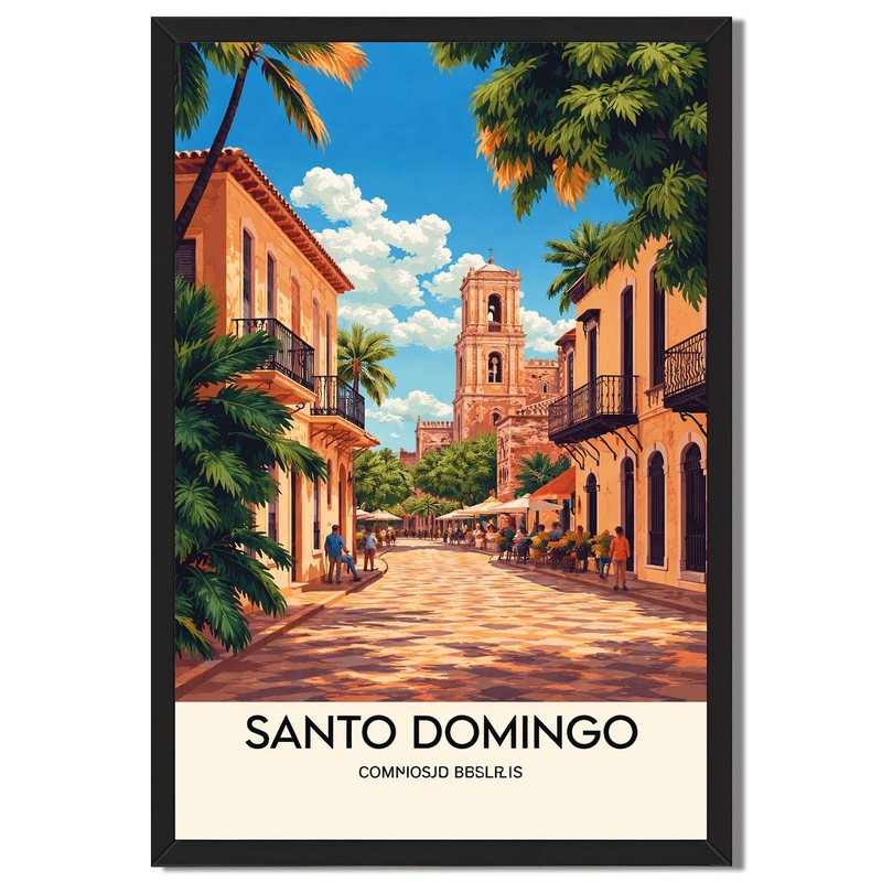 Colonial Town Street Scene Wall Art Canvas Oil Paintings Reproduction