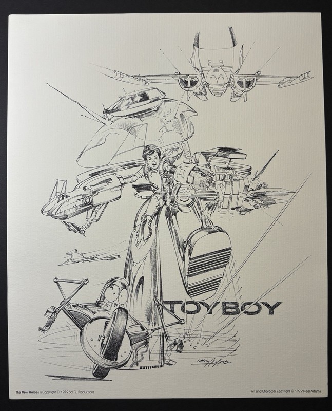 Neal Adams Signed Autographed Portfolio New Heroes 1979 Sal Q Ms Mystic 11”x14” gallery