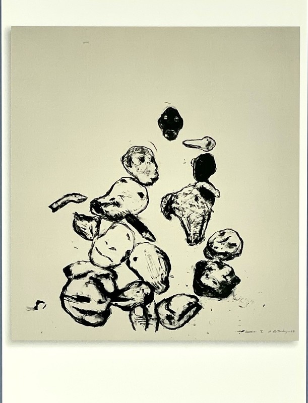 Susan Rothenberg (1945-2020) Art Print Announcement Card – «Group» 2003 Gemini