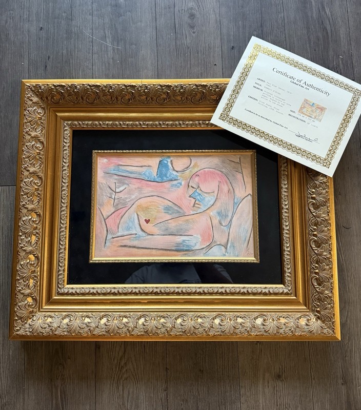 Paul Klee Sommeil d' Hiver 1938 First State First Printing Colored Lithograph gallery