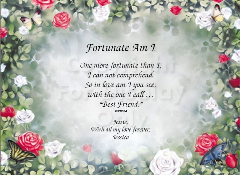 Love, Fortunate Am I To Have You Personalized Gift Print Love Marriage 1213