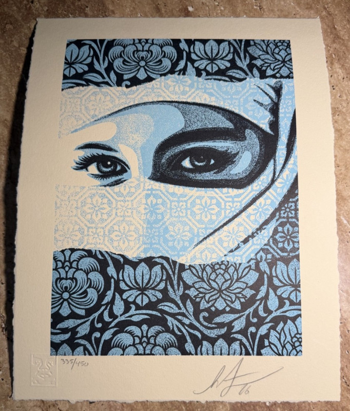 OBEY Giant Shepard Fairey 2026 "Not A Terrorist" Letterpress S/N - LE/ 335/450