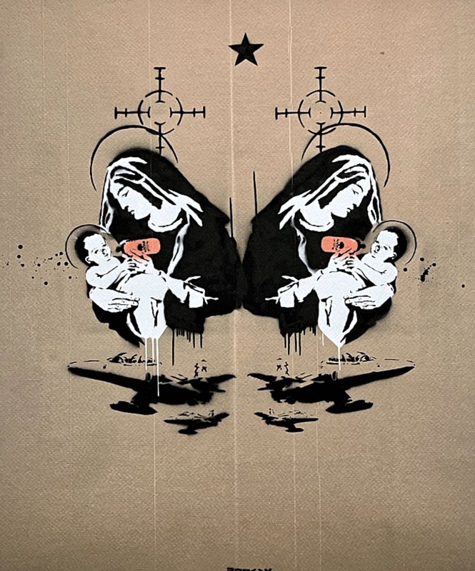 BANKSY - Toxic Mary - numbered edition 56/150, 50x70 cm (19,7x27,6 in) gallery