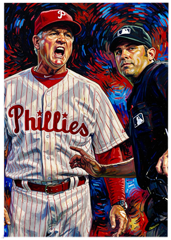 RYNE SANBERG * Philadelphia Phillies * BASEBALL * Illustrated Art Card *ATC ACEO