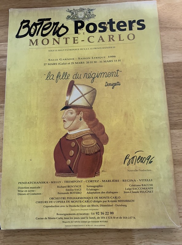 Botero Posters 18″x13″ Coffee Table Book 2002 Colombian Artist Boterismo
