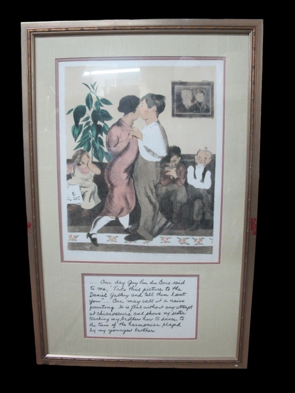 RAPHAEL SOYER Signed Limited Edition DANCING LESSON From Memories Portfolio