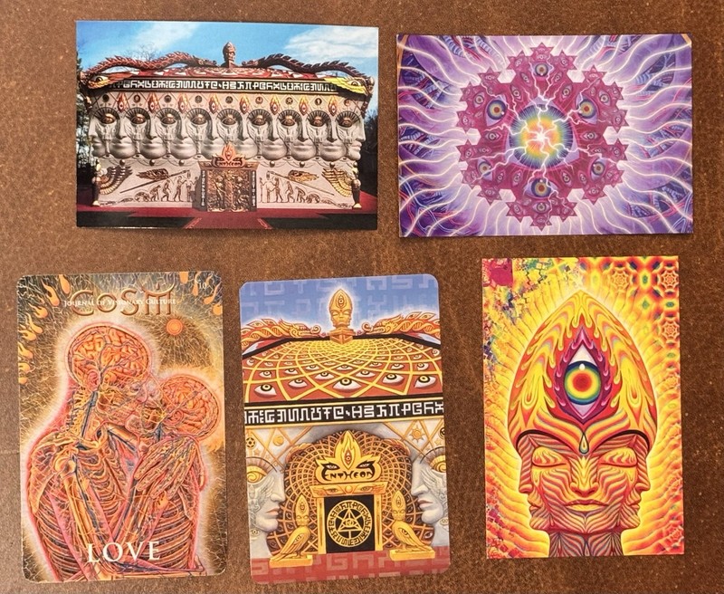 Alex Grey Art Handbill Print Set Psychedelic Poster Vision Crystal Tool Band Art