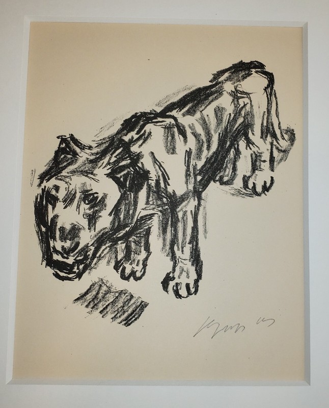 RENE BEEH Original HAND SIGNED German Expressionist LITHOGRAPH 1919 Frame gallery