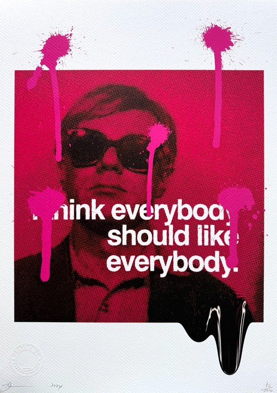 Death NYC «Warhol» original signed limited edition print with COA