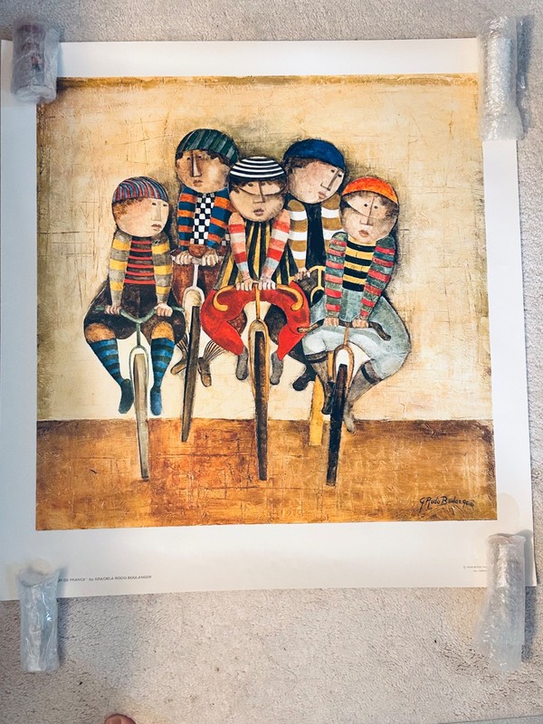 Rodo Boulanger Tour De France Reproduction Print – 23 1/2 in x 23 1/3 in