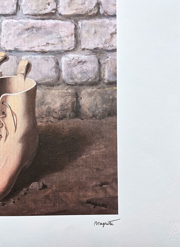 RENÉ MAGRITTE - The Red model - signed, numbered edition 40/100, 50x70cm gallery