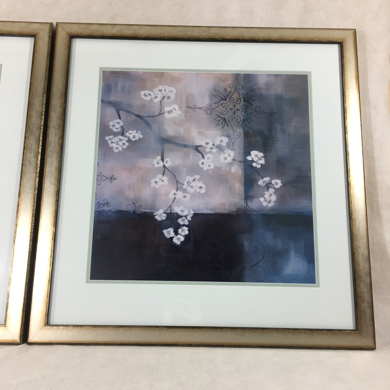 Spa Blossom I & II Laurie Maitland Framed Print 2-Piece Set 26" x 26" Frame gallery