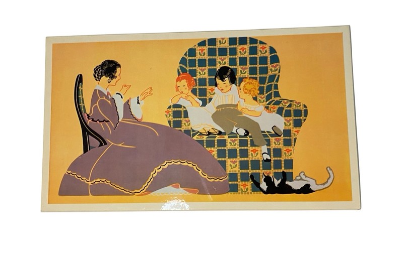 Storytime Printed Wallpaper British Century Metropolitian Museum Art 18 x 11 in.