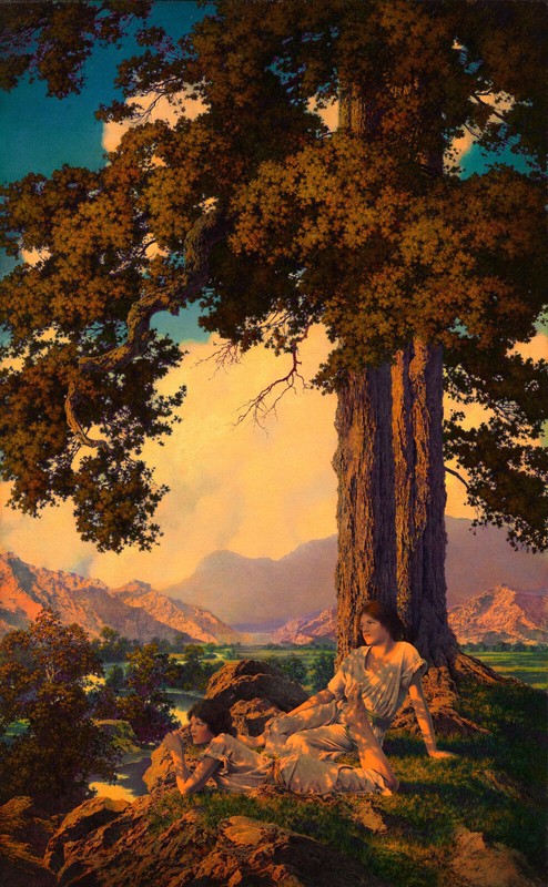 Maxfield Parrish: Hilltop 22×30 Archival Quality Fine Art Print