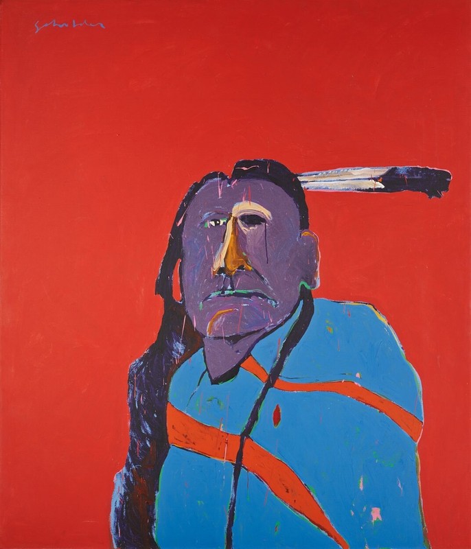Fritz Scholder : American Portrait with One Eye : Archival Quality Art Print