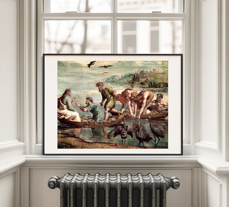 Art print Raphael The Miraculous Draught of Fishes poster wall Art painting gallery