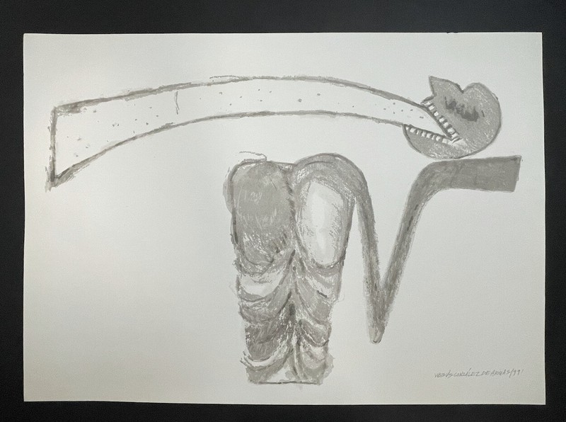 Serigraph by Jesus Gonzalez de Armas. Untitled. 1991. Original signed