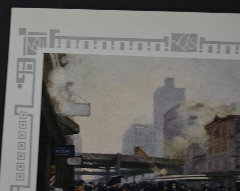 Antique Chicago Illinois Color Art Print Chicago Street Life and Hog Wheel 1908 gallery