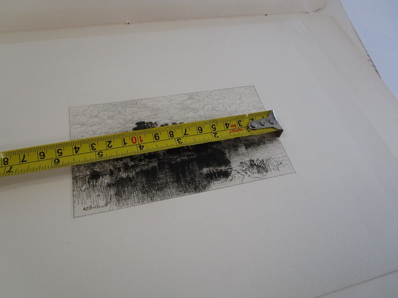 Albert F Bellows Antique Etching Old Mill-Pond at Windsor 218/250 Holland Paper gallery