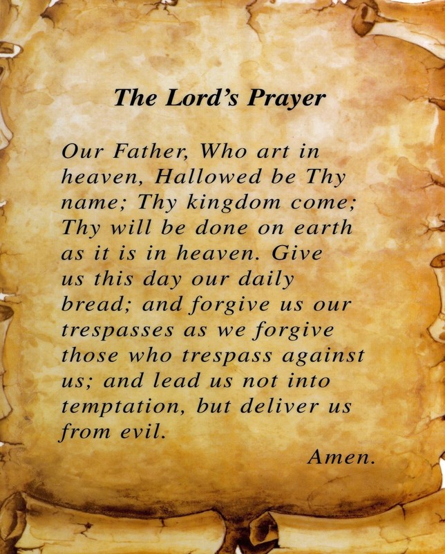 Catholic print picture – THE LORD’S PRAYER 11″X14″ GLOSSY POSTER PRINT