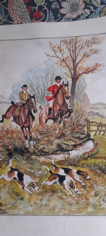 Vintage Hunting Picture Unframed gallery
