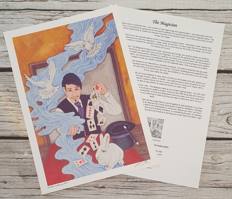 The Magician Tarot Art Print – Tarot Of Transition