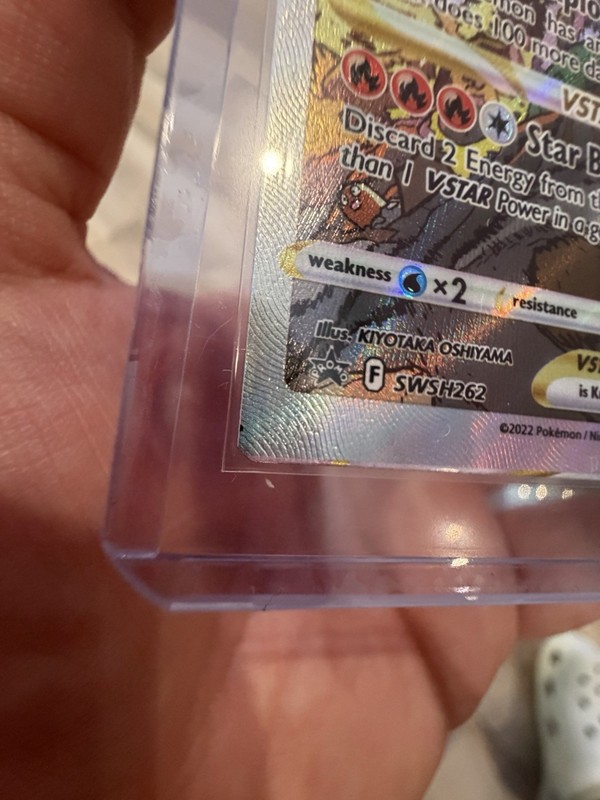 Charizard VSTAR SWSH262 Factory ERROR Extremely Misaligned!! gallery