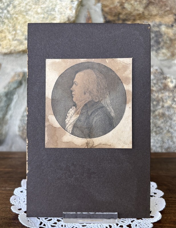 1796 Dwight Foster, U S Senator Physionotrace Portrait Engraving – Boudier