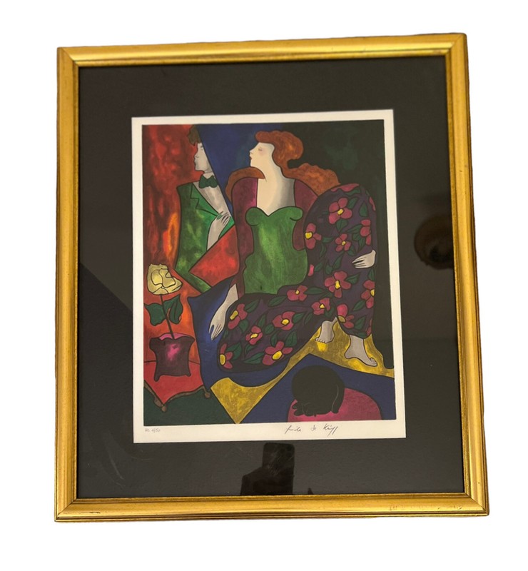 Linda Le Kinff Signed Limited Edition Serigraph HC 4/50 COA Stunning