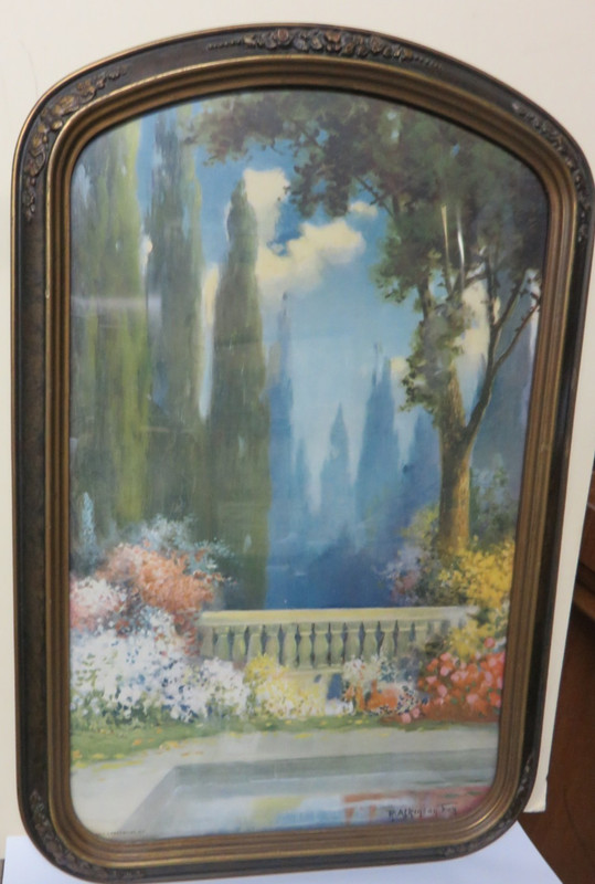 Original R ATKINSON FOX Print - MIDSUMMER MAGIC - LG GARDEN LANDSCAPE - 1920s