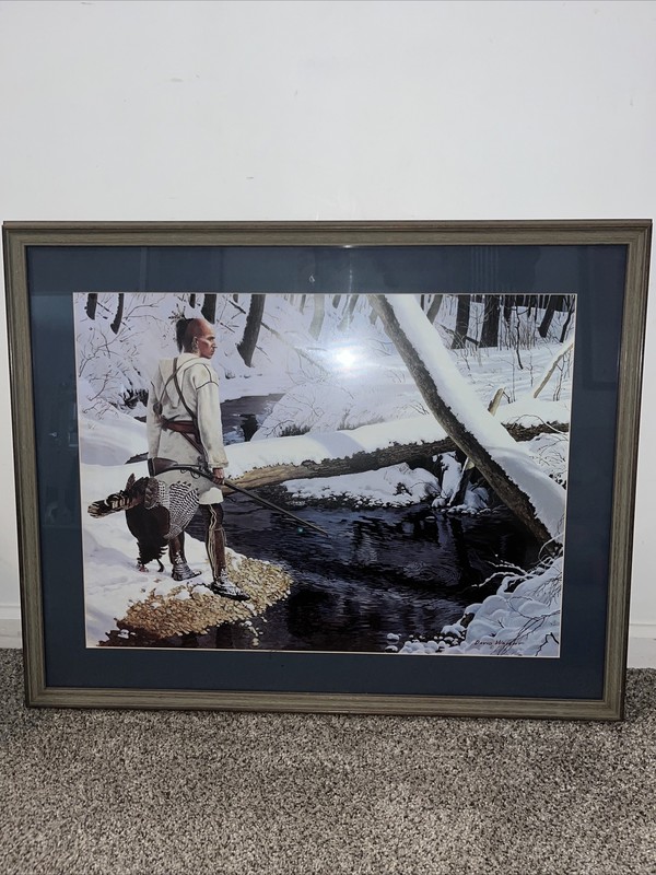 “Shawnee Hunter” By David Wright W/ COA Gray Stone Press gallery