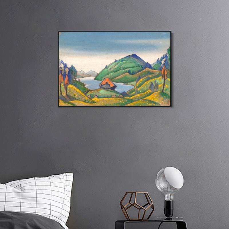 Framed Study of Scene Decoration for the Rite of Spring,1944 by Nicholas Roerich gallery