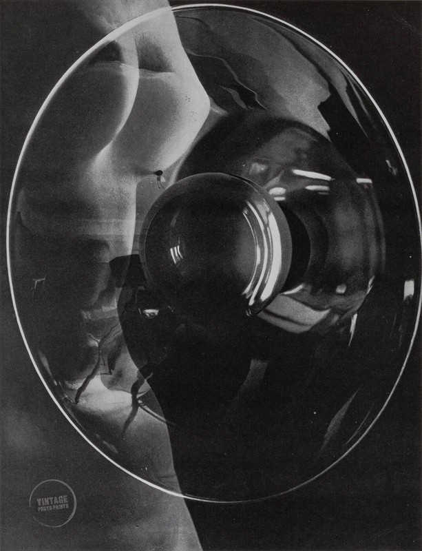 VTG Man Ray Photo Creative Composite Image Engraving Lithograph 1920 Mat 12×15
