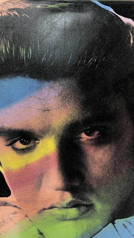 Steve Kaufman - Elvis I (Black), Signed Numbered and Stamped Silkscreen Canvas gallery