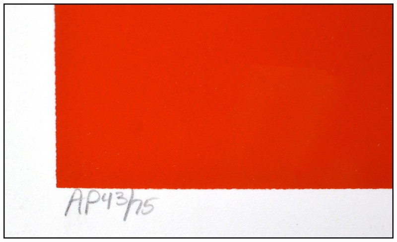 Yankel Ginzburg Original Silkscreen Abstract 7 Abstract Pop Art Signed Framed gallery