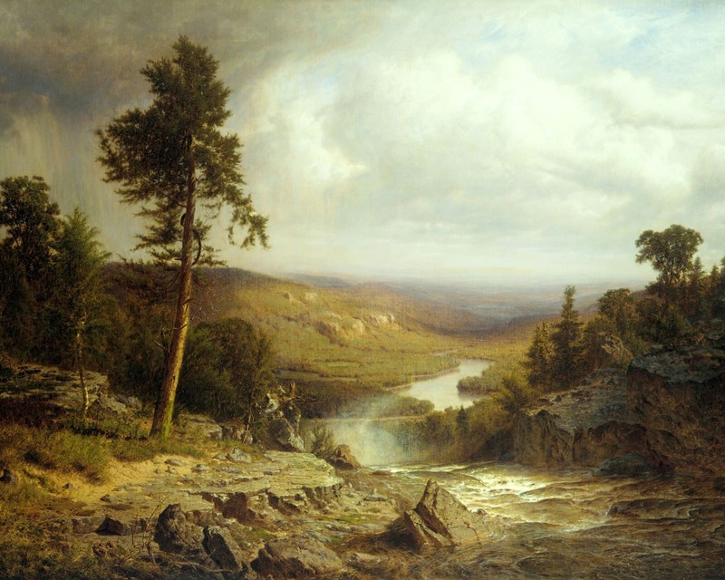 1800s Tennessee Landscape Painting Giclee Print on Fine Art Paper