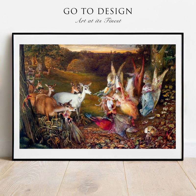 Art print The Enchanted Forest by Fitzgerald giclee poster gallery wall Art gallery