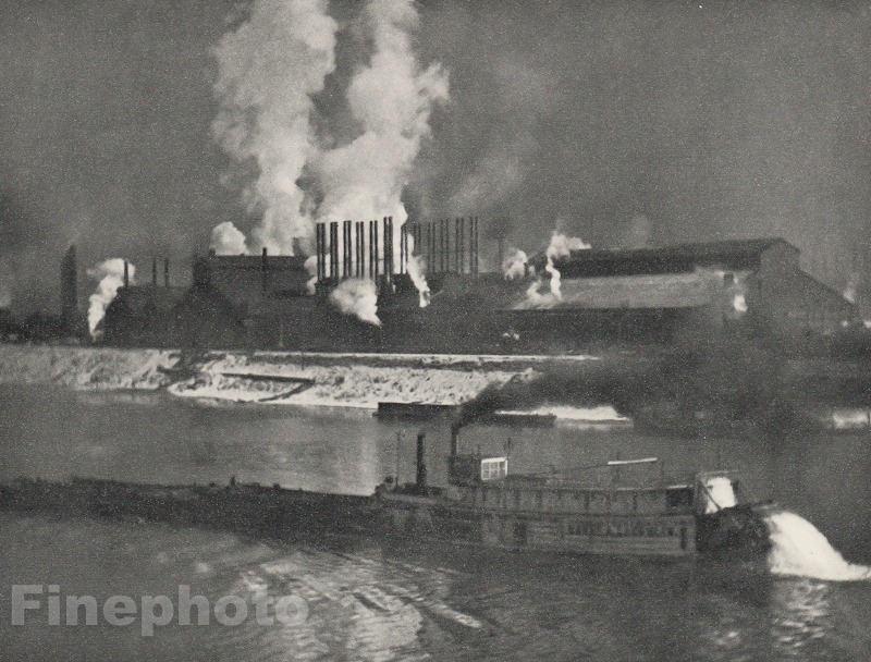 1910/66 Waterfront INDUSTRIAL SMOKE Pittsburgh Pennsylvania ALVIN LANGDON COBURN