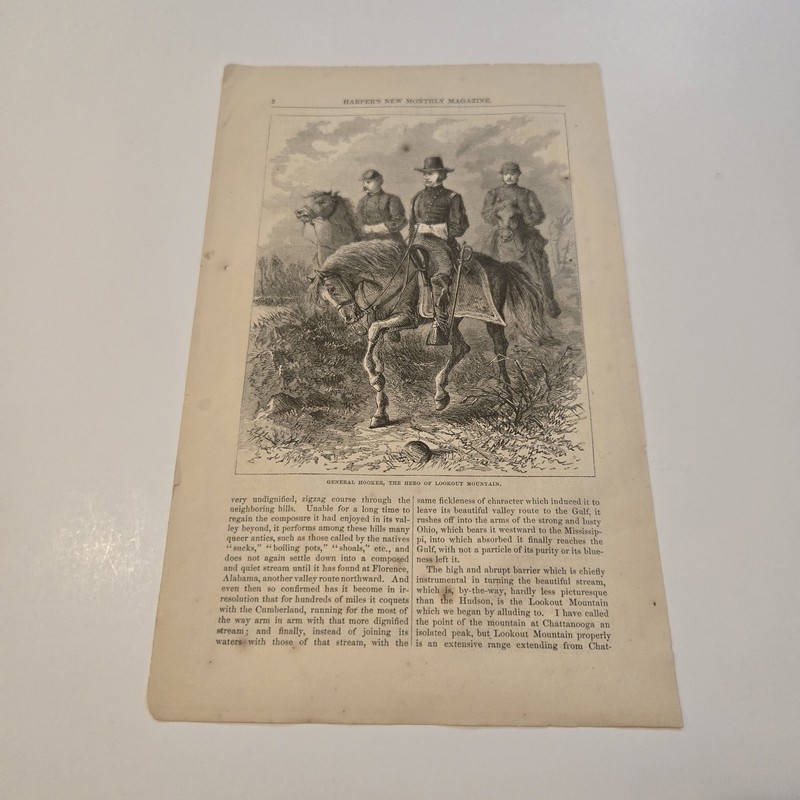 View Of Signal Rock Lookout Mountain Tennessee c. 1868 Engraving (401) gallery