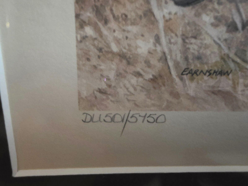 VTG 1993 ADELE EARNSHAW Print & Stamp Hand SIGNED Framed LTD ED NEW ZEALAND gallery