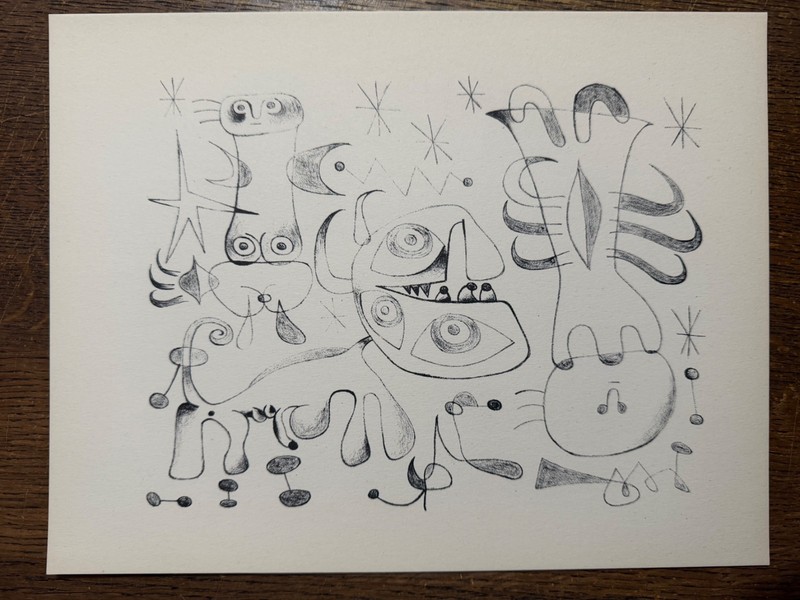 Joan Miro "Barcelona Series #42" Original 1947 Lithograph, Limited Ed. 1500 gallery