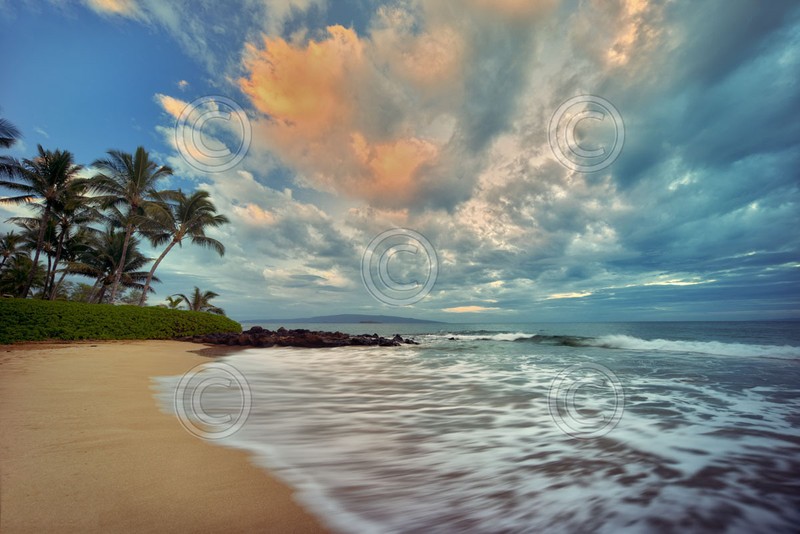 SEASCAPE ART PRINT – Secluded Beach by Dennis Frates 24×16 Ocean Photo Poster