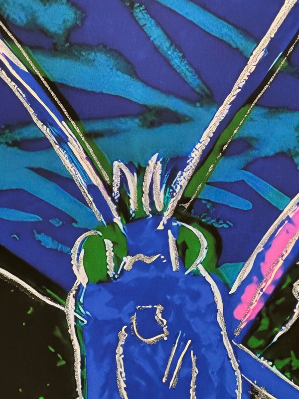 ANDY WARHOL- "SILVERSPOT" TRIAL BUTTERFLY- Screenprint- Diam. Dust- Great Color gallery