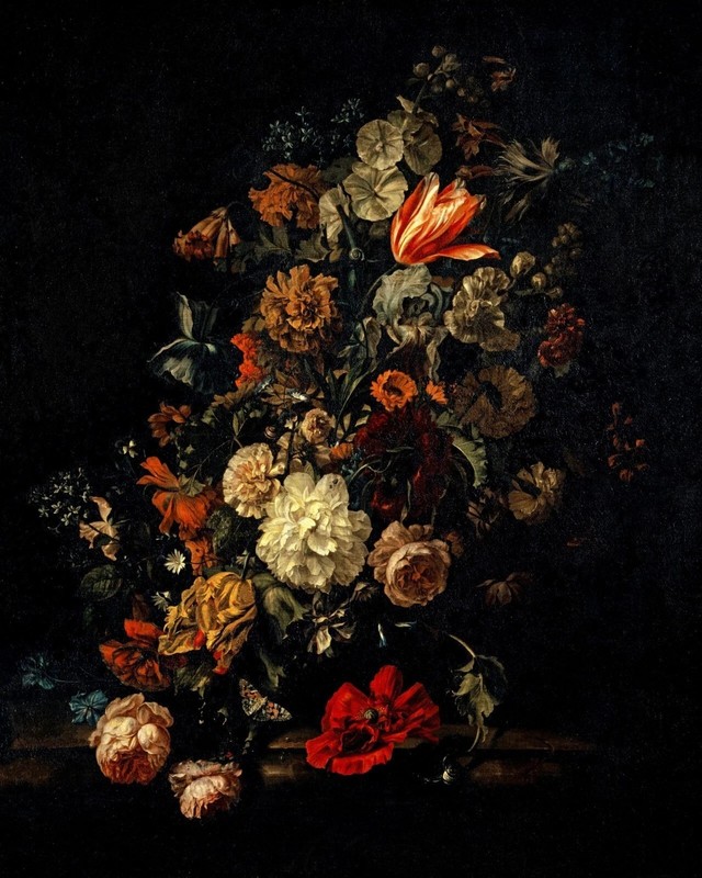 Baroque Still Life with Flowers Vintage painting poster print Home Decor gallery