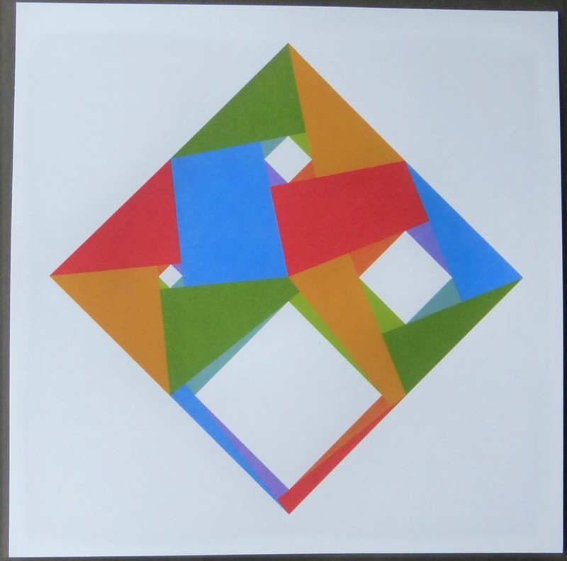 Max Bill Serigraph 1971 » Rotation Rotating White «