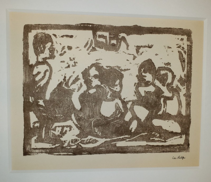 CHRISTIAN ROHLFS Original HAND SIGNED German Expressionist Print 1919 Framed gallery