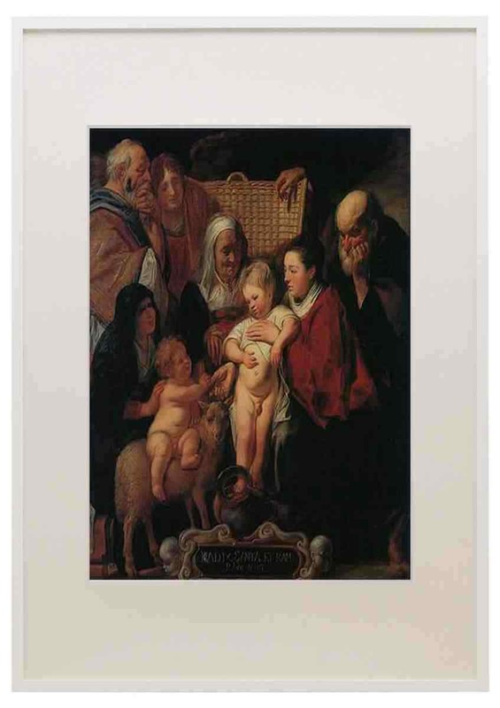 Jacob Jordaens The Holy Family with St Anne The Young Baptist and his Parents C