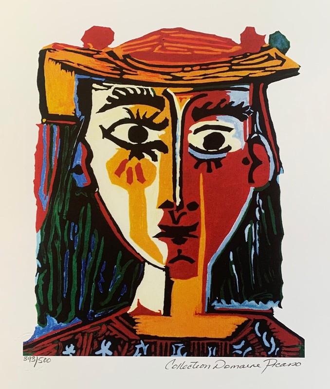 Pablo Picasso BUST OF A WOMAN Estate Signed & Numbered Giclee Art 13.5″ x 11″